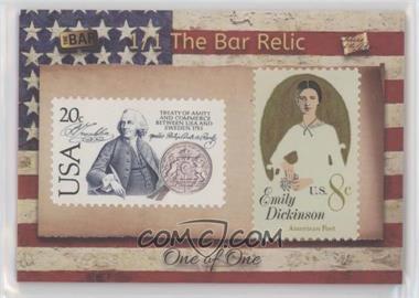 2018 The Bar Pieces of the Past Hybrid Edition - Relic Pieces #_BFED - Benjamin Franklin, Emily Dickinson /1