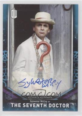 2018 Topps Doctor Who Signature Series - [Base] - Aqua #DWA-SMS - Sylvester McCoy as The Seventh Doctor /25