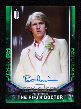 2018 Topps Doctor Who Signature Series - [Base] - Green #DWA-PD - Peter Davison as The Fifth Doctor /50