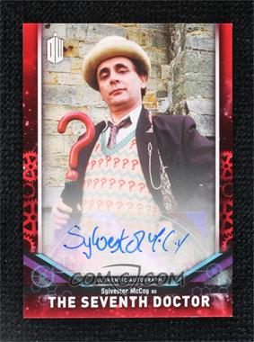 2018 Topps Doctor Who Signature Series - [Base] - Red #DWA-SMC - Sylvester McCoy as The Seventh Doctor /5