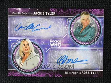 2018 Topps Doctor Who Signature Series - Dual Autographs #DWDA-PC - Camille Coduri as Jackie Tyler and Billie Piper as Rose Tyler /5