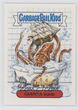 2018 Topps Garbage Pail Kids Oh, the Horror-ible - Folklore Monster Sticker #4b - GIANNA SQUID