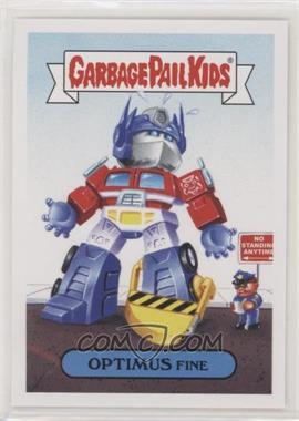 2018 Topps Garbage Pail Kids We Hate the '80s - '80s Cartoons Sticker #3b - Optimus Fine [EX to NM]