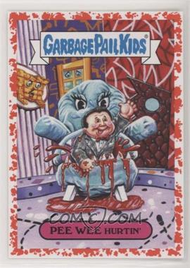 2018 Topps Garbage Pail Kids We Hate the '80s - '80s TV Shows & Ads Sticker - Bloody Nose #3a - Pee Wee Hurtin' /75