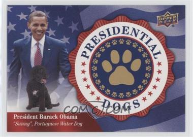 2018 Upper Deck Canine Collection - Presidential Dogs #US-30 - Tier 6 SP - Barack Obama, Sunny