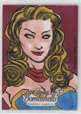 2019 Cryptozoic DC Bombshells Series III - Sketch Cards #_DALE.1 - Wonder Woman by David Lee /1 [EX to NM]