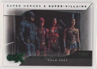 2019 Cryptozoic DC CZX Super Heroes & Super-Villains - [Base] - Green Deco Foil #08 - Justice League - Cold Feet /30