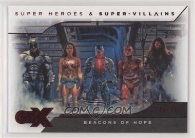 2019 Cryptozoic DC CZX Super Heroes & Super-Villains - [Base] - Red Deco Foil #07 - Justice League - Beacons of Hope /80