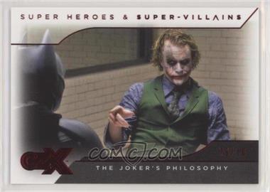 2019 Cryptozoic DC CZX Super Heroes & Super-Villains - [Base] - Red Deco Foil #46 - The Dark Knight - The Joker's Philosophy /80