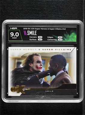 2019 Cryptozoic DC CZX Super Heroes & Super-Villains - [Base] #43 - The Dark Knight - Smile [HGA 9 MINT]