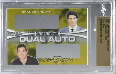 2019 Leaf Pop Century - Dual Autos - Pre-Production Proof Clear Gold #DA-10 - Brandon Routh, Dean Cain /1 [Uncirculated]