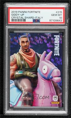 2019 Panini Fortnite - [Base] - Italy Crystal Shard #215 - Giddy-Up [PSA 10 GEM MT]