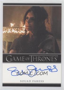 2019 Rittenhouse Game of Thrones Inflexions - Bordered Autographs #_SOFA - Souad Faress as High Priestess of the Dosh Khaleen