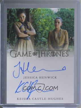 2019 Rittenhouse Game of Thrones Inflexions - Dual Autographs #_JHKCH - Jessica Henwick as Nymeria Sand, Keisha Castle-Hughes as Obara Sand