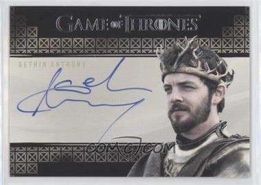 2019 Rittenhouse Game of Thrones Inflexions - Valyrian Steel Autographs #_GEAN - Gethin Anthony as Renly Baratheon