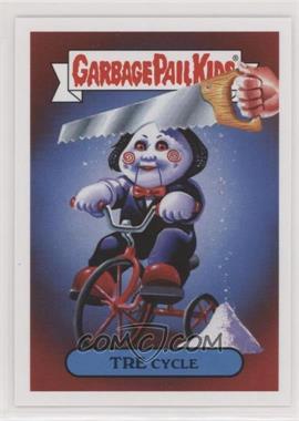 2019 Topps Garbage Pail Kids: Revenge of Oh, The Horror-ible - Slasher Film Stickers - Black Light #12a - Tre Cycle