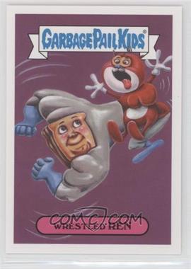 2019 Topps Garbage Pail Kids: We Hate the '90s - '90s Cartoons & Comics Sticker #1b - Wrestled Ren