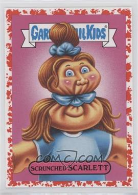 2019 Topps Garbage Pail Kids: We Hate the '90s - '90s Fashion Sticker - Bloody Nose #3a - Scrunched Scarlett /75