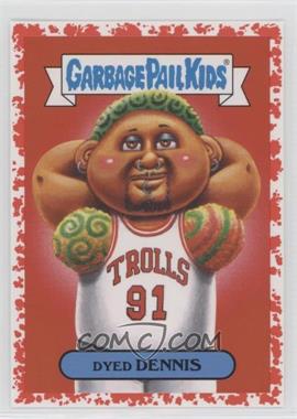 2019 Topps Garbage Pail Kids: We Hate the '90s - '90s Music & Celebrities Sticker - Bloody Nose #7a - Dyed Dennis /75