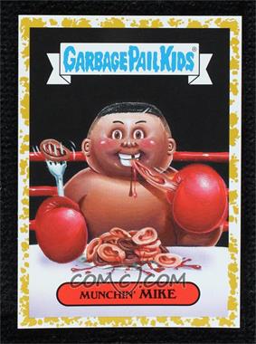 2019 Topps Garbage Pail Kids: We Hate the '90s - '90s Politics & News Sticker - Fool's Gold #5a - MUNCHIN' MIKE /50