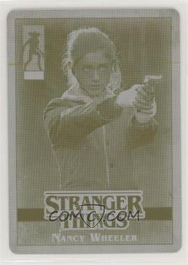 2019 Topps Stranger Things Welcome To The Upside Down - Character - Printing Plate Yellow #11 - Nancy Wheeler /1