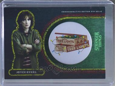 2019 Topps Stranger Things Welcome To The Upside Down - Pin Cards - Green #HP-CJ - Joyce Byers - Christmas Lights /10