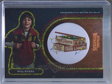 2019 Topps Stranger Things Welcome To The Upside Down - Pin Cards - Orange #HP-CW - Will Byers - Christmas Lights /99