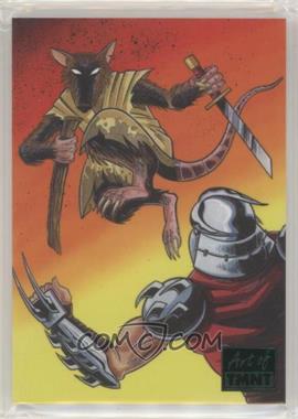 2019 Topps The Art of TMNT (Teenage Mutant Ninja Turtles) - [Base] - Green #97 - New Visions - The Masters Face Off (Steve Lavigne and Ryan Brown) /99