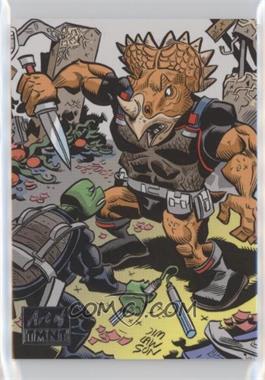 2019 Topps The Art of TMNT (Teenage Mutant Ninja Turtles) - [Base] #82 - New Visions - Michaelangelo and the Styracodon (Jim Lawson)