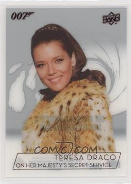 2019 Upper Deck James Bond Collection - [Base] - Silver Acetate #169 - Diana Rigg as Teresa Draco