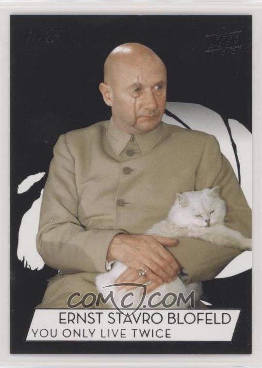 19 Upper Deck James Bond Collection Base 104 Sp Donald Pleasence As Ernst Stavro Blofeld 19 Upper Deck James Bond Collection Base 104 Sp Donald Pleasence As Ernst Stavro Blofeld