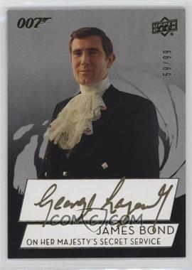 2019 Upper Deck James Bond Collection - SP Autographs #SPA-GL - George Lazenby as James Bond /99