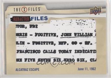 2019 Upper Deck X-Files: UFOs and Aliens - Redacted Files #FBI-1 - Level One - Alcatraz Escape