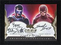 Brandon Routh as The Atom, Grant Gustin as The Flash #/40