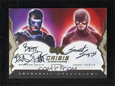 2020 DC Crisis on Infinite Earths Authentic Autographs - [Base] #_BRGG - Brandon Routh as The Atom, Grant Gustin as The Flash /40