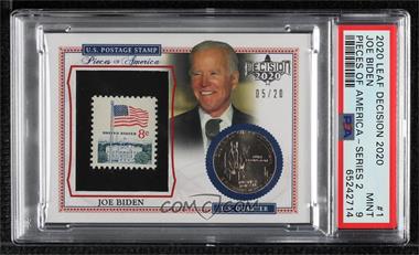 2020 Decision 2020 - Pieces of America Quarter/Stamp Set #POA-01.1 - Joe Biden /20 [PSA 9 MINT]