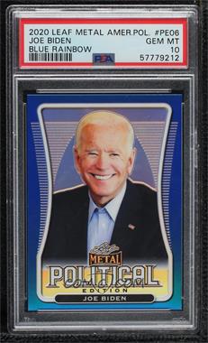 2020 Leaf Metal Political Edition - [Base] - Blue Prismatic #PE-06 - Joe Biden /25 [PSA 10 GEM MT]
