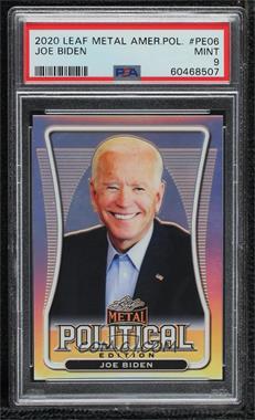 2020 Leaf Metal Political Edition - [Base] #PE-06 - Joe Biden /50 [PSA 9 MINT]