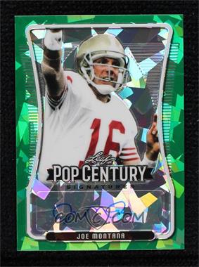 2020 Leaf Pop Century - [Base] - Green Crystals #BA-JM1 - Joe Montana /4