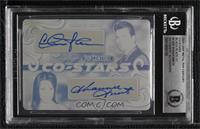 Charlie Sheen, Shawnee Smith [BGS Encased] #/1