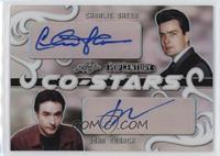 Charlie Sheen, John Cusack #/15