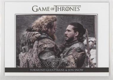 2020 Rittenhouse Game of Thrones Season 8 - Relationships - Gold #DL61 - Tormund Giantsbane & Jon Snow /125