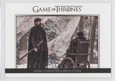 2020 Rittenhouse Game of Thrones Season 8 - Relationships - Gold #DL62 - Ser Jaime Lannister & Bran Stark /125