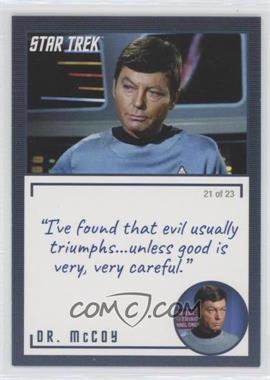 2020 Rittenhouse Star Trek: The Original Series Archives and Inscriptions - [Base] #3.21 - Dr. McCoy ("I've found that evil…")