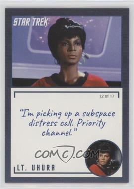 2020 Rittenhouse Star Trek: The Original Series Archives and Inscriptions - [Base] #4.12 - Lt. Uhura ("I'm picking up a subscpace distress call…")