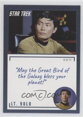 2020 Rittenhouse Star Trek: The Original Series Archives and Inscriptions - [Base] #6.6 - Lt. Sulu ("May the Great Bird…")