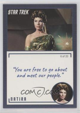2020 Rittenhouse Star Trek: The Original Series Archives and Inscriptions - [Base] #76.6 - Natira ("You are free to go about…")