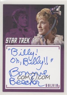 2020 Rittenhouse Star Trek: The Original Series Archives and Inscriptions - Inscription Autographs #A29.1 - Bonnie Beecher as Sylvia ("Billy! Oh, Billy!!")