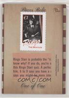 Ringo Starr (Magazine swatch: Black and white stamp) #/1