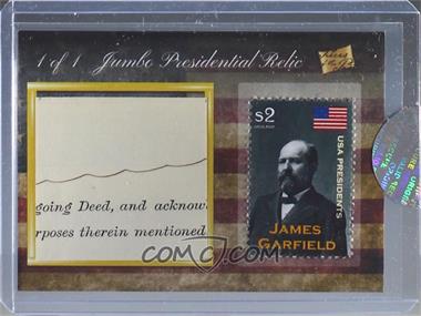2020 The Bar Pieces of the Past - Jumbo Presidential Relic #_JAGA - James A. Garfield /1 [Uncirculated]